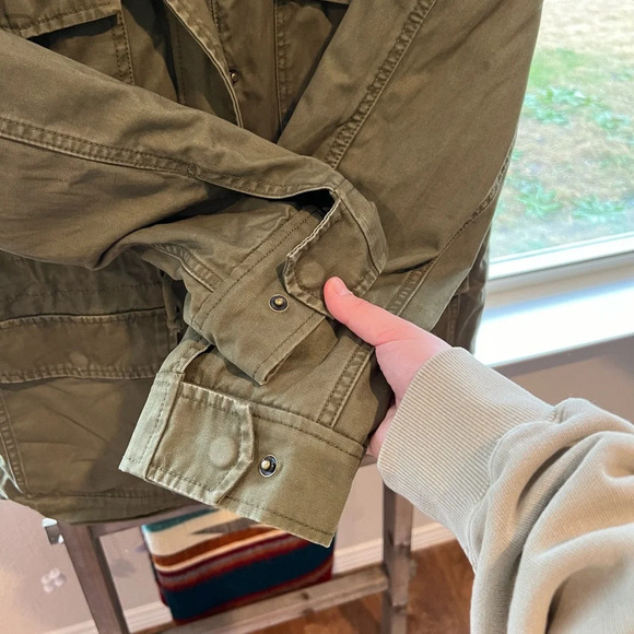 Madewell women’s Sherpa trimmed surplus jacket size small - Picture 4 of 11